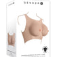 Gender X Breast Plate Silicone C Cup - Vanilla