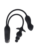 Load image into Gallery viewer, Gender X Double My Pleasure Rechargeable Silicone Dual Vibrator - Black