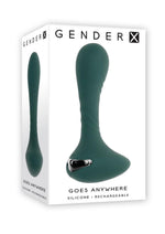 Load image into Gallery viewer, Gender X Goes Anywhere Rechargeable Silicone Plug - Green
