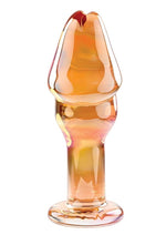 Load image into Gallery viewer, Gender X Just The Tip Glass Dildo - Gold/Multicolor/Orange/Red