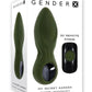 Gender X My Secret Garden Rechargeable Silicone Anal Plug with Remote - Green