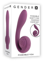 Load image into Gallery viewer, Gender X Poseable You Rechargeable Silicone Vibrating Dildo - Purple