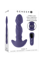 Load image into Gallery viewer, Gender X Ring It Rechargeable Silicone Remote Vibrator - Blue
