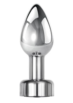 Load image into Gallery viewer, Gender X Rockin' Metal Plug Rechargeable Butt Plug - Metal/Silver