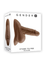 Load image into Gallery viewer, Gender X Silicone Realistic Stand to Pee Funnel - Chocolate