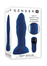 Load image into Gallery viewer, Gender X Sway with Me Rechargeable Silicone Anal Plug with Remote - Blue
