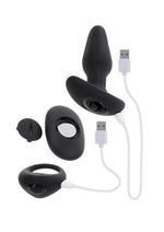 Load image into Gallery viewer, Gender X Teamwork Rechargeable Silicone Anal Plug with Remote