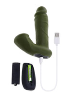 Load image into Gallery viewer, Gender X The Hunk Rechargeable Silicone Vibrating Dildo with Remote Control