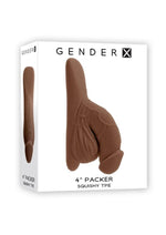 Load image into Gallery viewer, Gender X Tpe Packer Dildo - Chocolate - 4in
