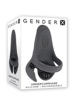 Load image into Gallery viewer, Gender X Undercarriage Rechargeable Silicone Cock Ring - Gray/Grey
