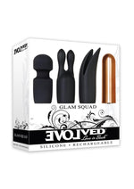 Load image into Gallery viewer, Glam Squad Rechargeable Bullet and 3 Silicone Sleeves Kit - Black/Copper
