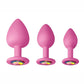 Glams Spades Trainer Kit Silicone Plugs - Pink - 3pc