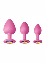 Load image into Gallery viewer, Glams Spades Trainer Kit Silicone Plugs - Pink - 3pc

