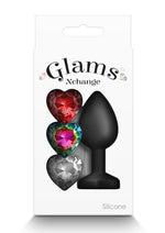 Load image into Gallery viewer, Glams Xchange Heart Silicone Anal Plug
