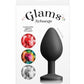 Glams Xchange Round Silicone Anal Plug - Black - Medium