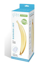 Load image into Gallery viewer, Glas Banana Joy Glass Dildo - Yellow - 7in