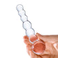 Glas Curved Beaded Glass Dildo