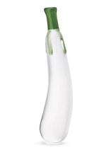 Load image into Gallery viewer, Glas Eggplant Ecstasy Glass Dildo - Green - 7.25in