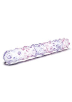 Load image into Gallery viewer, Glas Purple Rose Glass Nubby Dildo
