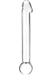 Glas Realistic Head Glass Dildo - Clear - 7in