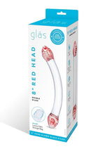 Load image into Gallery viewer, Glas Red Head Double Dildo - Red
