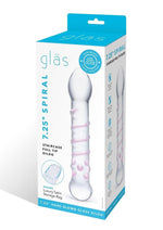 Load image into Gallery viewer, Glas Spiral Staircase Full Tip Dildo - Clear
