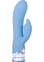 Load image into Gallery viewer, Glitteriffic Rechargeable Silicone Light-Up Vibrator - Aqua/Blue
