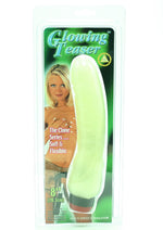 Load image into Gallery viewer, Glowing Teaser Vibrator - Glow In The Dark/Green - 8in
