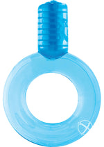 Load image into Gallery viewer, Go Vibe Ring Disposable Cock Ring - Blue
