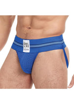 Load image into Gallery viewer, Goal Line Class Jockstrap - Blue - Large/XLarge