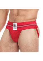 Load image into Gallery viewer, Goal Line Class Jockstrap - Red - Large/XLarge