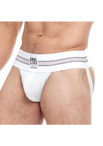 Load image into Gallery viewer, Goal Line Class Jockstrap - White - Medium/Small