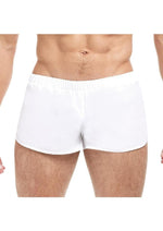 Load image into Gallery viewer, Goal Line Extreme Split Booty Shorts - White - Large/XLarge