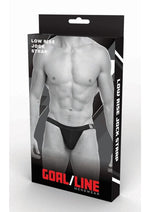 Load image into Gallery viewer, Goal Line Low Rise Jockstrap - Black - Medium/Small