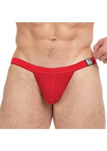 Load image into Gallery viewer, Goal Line Low Rise Jockstrap - Red - Medium/Small