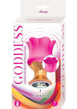 Load image into Gallery viewer, Goddess Diamond Bloom Rechargeable Silicone Massager - Fushcia - Pink