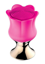 Load image into Gallery viewer, Goddess Diamond Bloom Rechargeable Silicone Massager - Fushcia