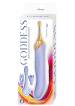 Load image into Gallery viewer, Goddess Lavender Elegance Rechargeable Silicone Dual End Massager - Lavender/Purple