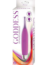 Load image into Gallery viewer, Goddess On The Spot Rechargeable Silicone Massager - Purple