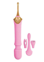 Load image into Gallery viewer, Goddess Pink Elegance Rechargeable Silicone Duel End Massager - Pink