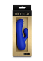 Load image into Gallery viewer, Gold-N-Dreams Sabrina Rechargeable Silicone Rabbit Vibrator - Blue
