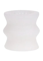 Load image into Gallery viewer, Goodhead Helping Head Silicone Stroker - Frost/White