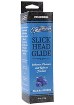 Load image into Gallery viewer, Goodhead Slick Head Glide Water Based Flavored Lubricant Blue Raspberry - 4oz
