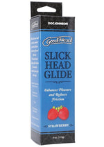 Load image into Gallery viewer, Goodhead Slick Head Glide Water Based Flavored Lubricant Strawberry - 4oz
