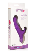 Load image into Gallery viewer, Gossip Blasters 10x Rechargeable Silicone Thrusting Rabbit Vibrator - Violet