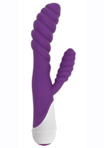 Load image into Gallery viewer, Gossip Diana 20x Rippled Silicone Rabbit Vibrator - Purple
