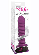 Load image into Gallery viewer, Gossip Soft Swirl 21x Rechargeable Silicone Vibrator with Remote - Purple
