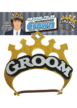 Load image into Gallery viewer, Groom-To-Be Celebration Crown - Gold/Silver