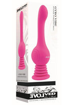 Load image into Gallery viewer, Gyro Vibe Rechargeable Silicone Vibrator with Suction Cup - Pink
