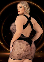 Load image into Gallery viewer, Halter Top Mini Dress - Black - Queen
